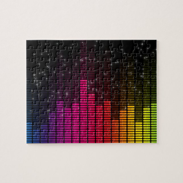 Equalizer Disco Lights Music Volume Puzzle (Horizontal)