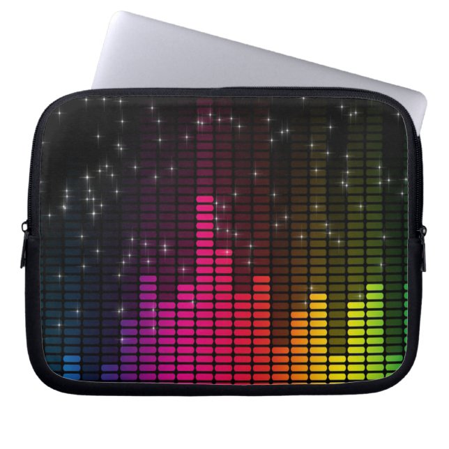 Equalizer Disco Music - Notebook-Fall Laptopschutzhülle (Vorderseite)