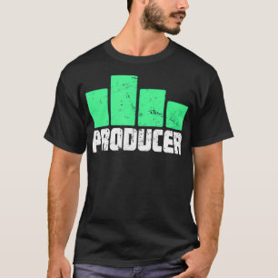Equalizer-Leisten  Distressed-Musikproduzent  T-Shirt
