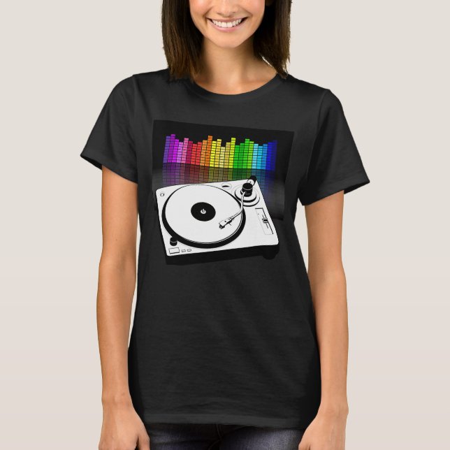 Equalizer Turntable Hip Hop Music Breakdancing T-Shirt (Vorderseite)