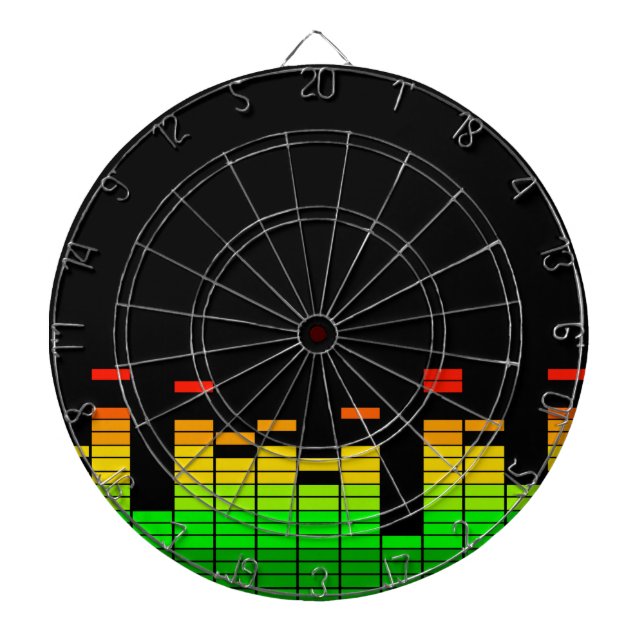 Equalizer Vibes von der Beat of DJ Music Black Dartscheibe (vorne)