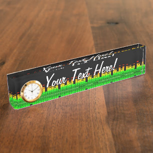 Equalizer Vibes von der Beat of DJ Music Black Namensplakette