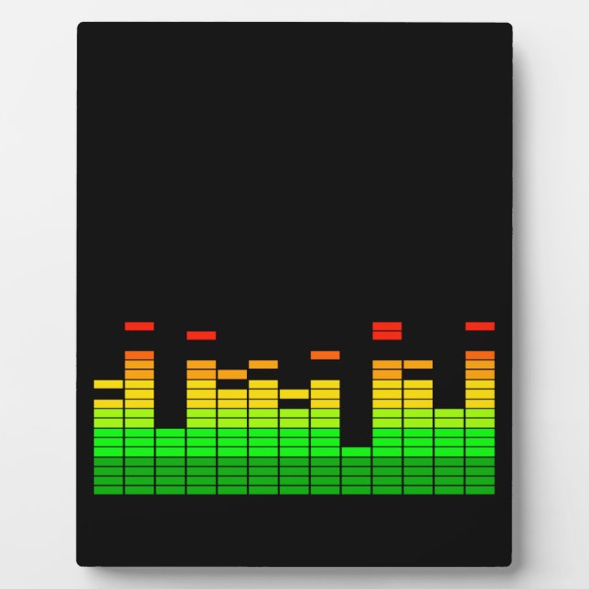 Equalizer Vibes von der Beat of DJ Music Dekoratio Fotoplatte (Vorderseite)