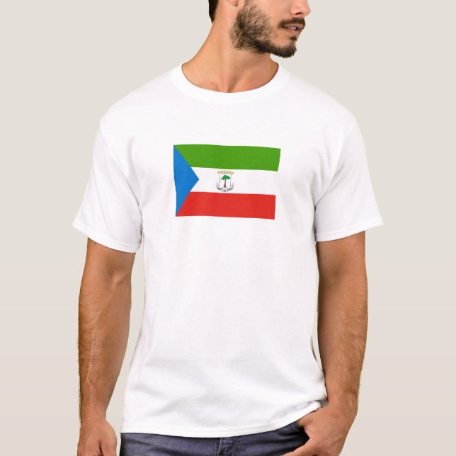 Equatorial Guinea Flag T-Shirt, Patriotic T-Shirts (Vorderseite)