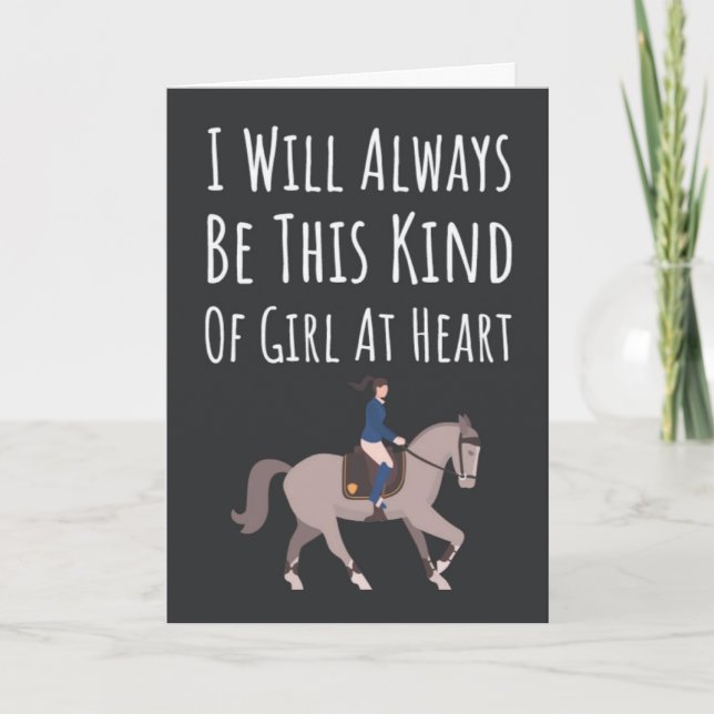 Equestrian Cards For Girl Horse Lover Her Daughter Karte (Vorderseite)