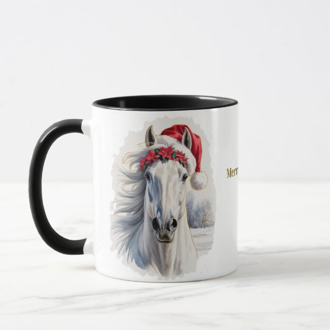 Equestrian Christmas Coffee Mug Tasse (Links)