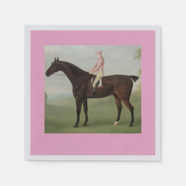 Equestrian Cocktail Napkin Serviette (Vorderseite)