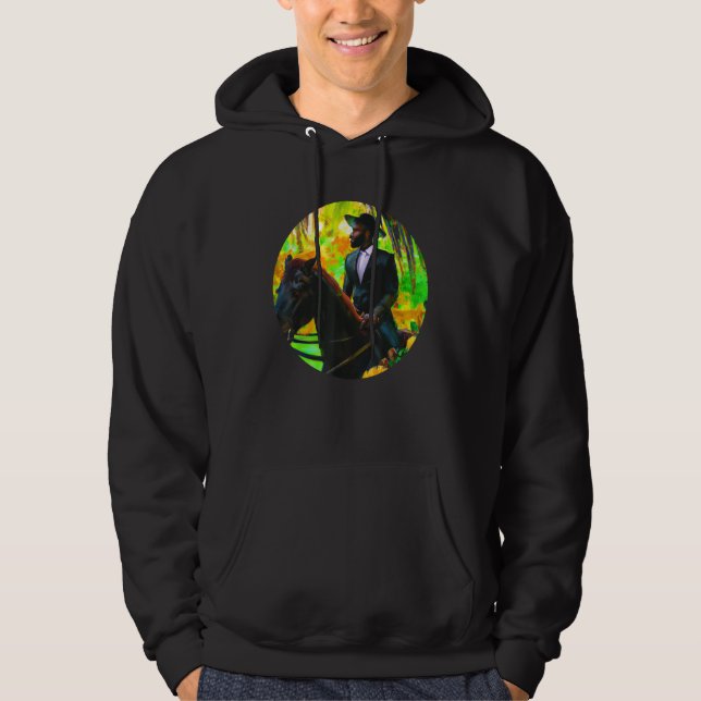 Equestrian escape into a world of freedom hoodie (Vorderseite)