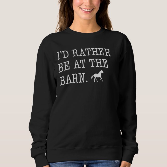 Equestrian horse  cowgirl rodeo 2 sweatshirt (Vorderseite)