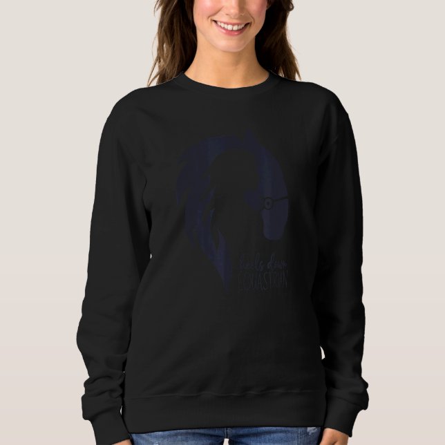 Equestrian horse  cowgirl rodeo 6 sweatshirt (Vorderseite)