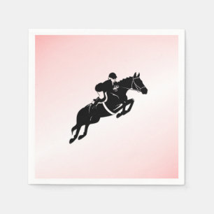 Equestrian Jumper Pink Serviette