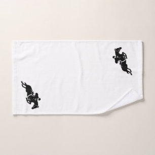 Equestrian Jumper White Handtuch