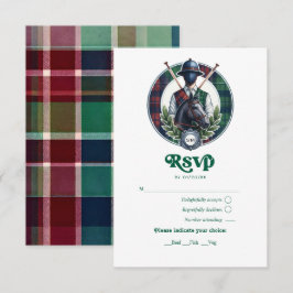 Equestrian Monogram Polo Wappen Baby Dusche RSVP Karte