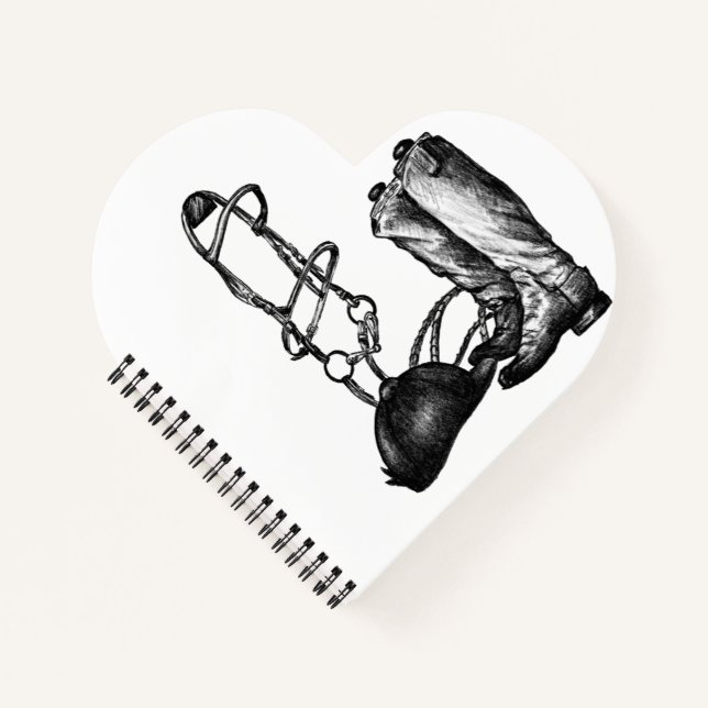 Equestrian Spiral Notebook Unlined Sketchbook  Notizbuch (Vorderseite)