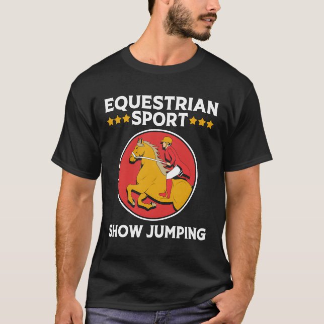 Equestrian Sport Show Jumping friend T-Shirt (Vorderseite)