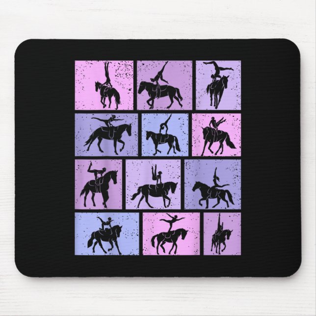 Equestrian Vaulting Horse Vaulter Girls Womens  Mousepad (Vorne)
