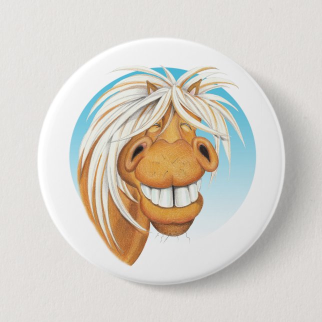 Equi-toons "unverschämtes Chappie" Button (Vorderseite)