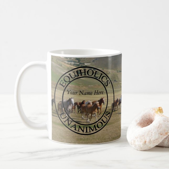 Equiholics einstimmig kaffeetasse (Mit Donut)