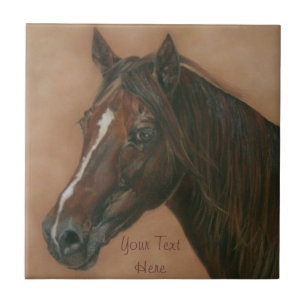 Equine Picture of Chestnut Mare Horse Fliese