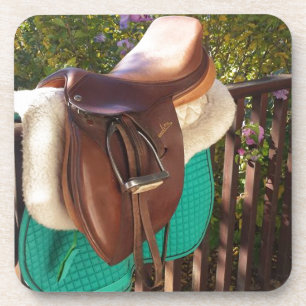 Equine Saddle Up English Saddle Getränkeuntersetzer