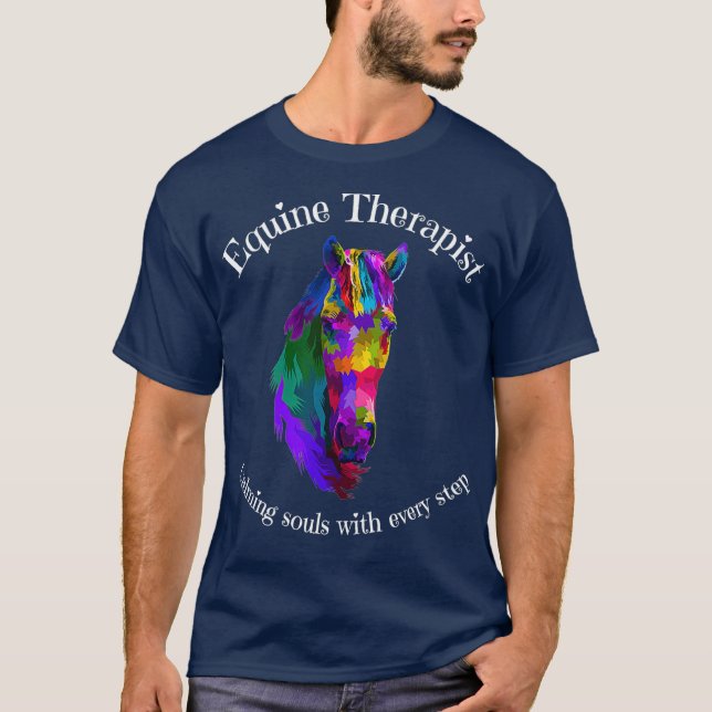 Equine Therapist Calming Horse Therapy Soul T-Shirt (Vorderseite)