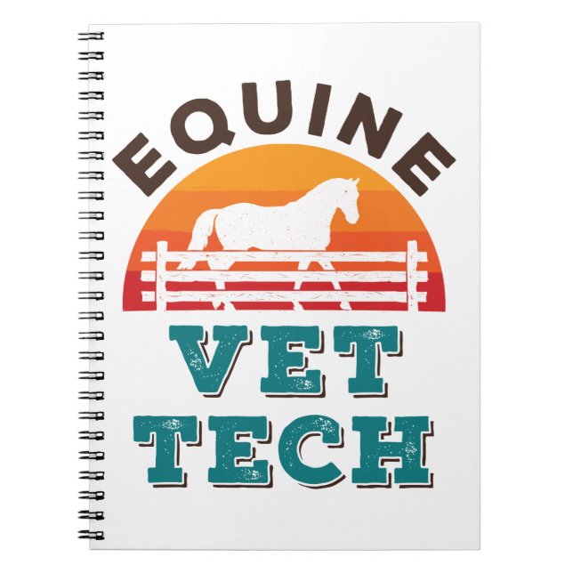 Equine Vet Tech Horse Veterinary Technician Notizblock (Vorderseite)