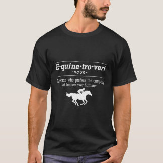 Equinetrovert-Hemdpferd - Definition T-Shirt