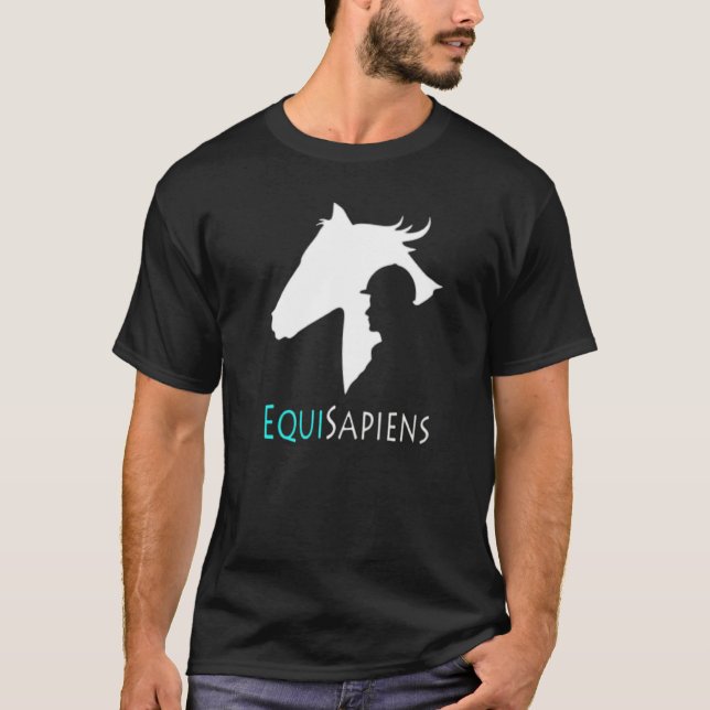 Equisapiens für Pferdereiten T-Shirt (Vorderseite)