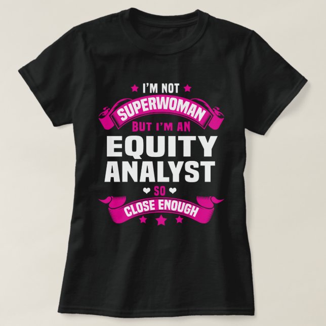 Equity Analyst T-Shirt (Design vorne)