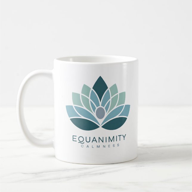 Equity Calmness Lotus Yoga Meditation Mindfuln Kaffeetasse (Links)