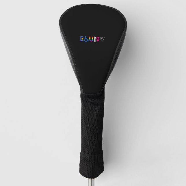 _EQUITY_ Equal Rights LGBTQ Alliges Unity Pride Fe Golf Headcover (Vorderseite)