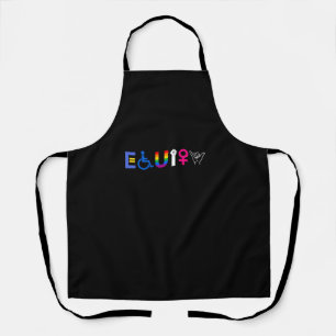 _EQUITY_ Equal Rights LGBTQ Alliges Unity Pride Fe Schürze