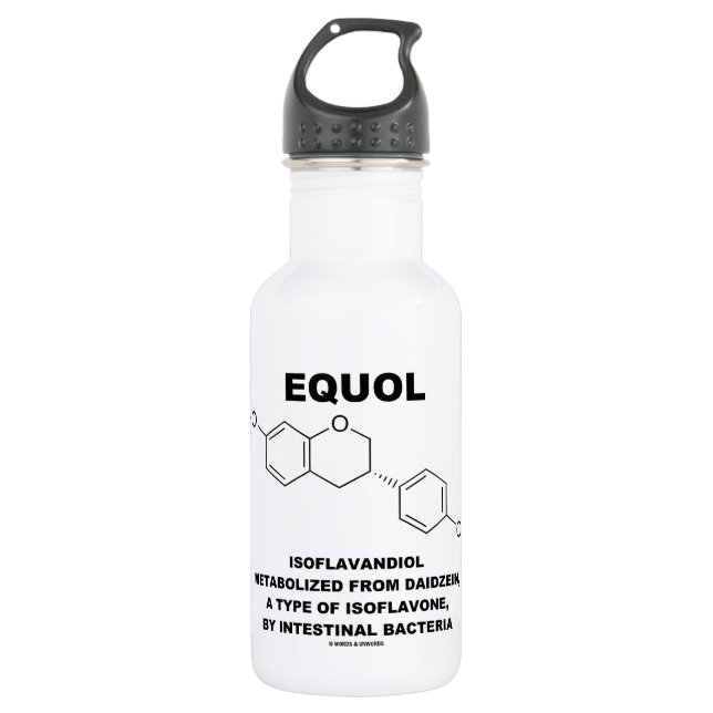 Equol Isoflavandiol umgewandelt von Daidzein Trinkflasche (Vorderseite)