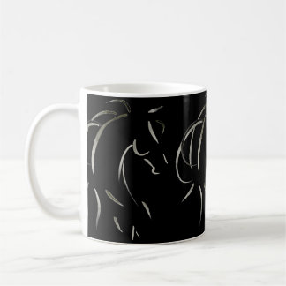 Equus-PferdeTasse im Schwarzen Kaffeetasse