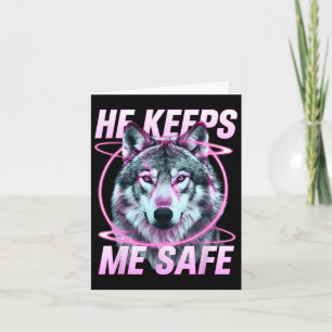 Er Behalte mir die Wölfe des Valentinstag für Lieb Karte