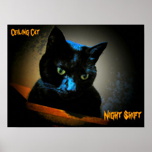 Er beobachtet dich noch in der Nacht Poster