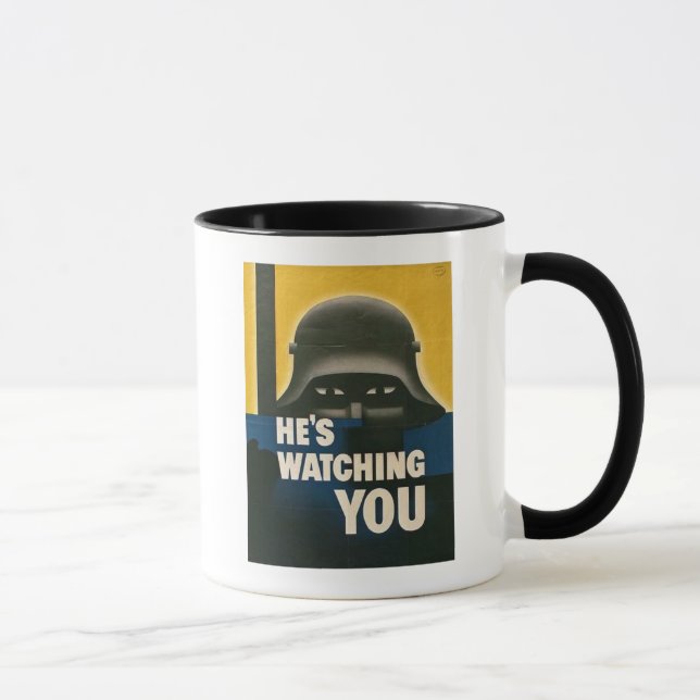 Er beobachtet dich tasse (Rechts)