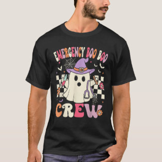ER Boo Crew Groovy Notaufnahme Krankenschwester Lu T-Shirt
