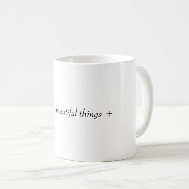 Er braut schöne Dinge Kaffeetasse (VorderseiteRechts)