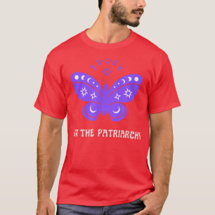 Er die Patriarchie Feminism Pro Wahl Lila Butte T-Shirt
