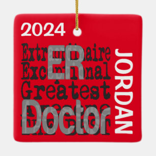ER Doctor Extraordinaire CUSTOM Keramikornament