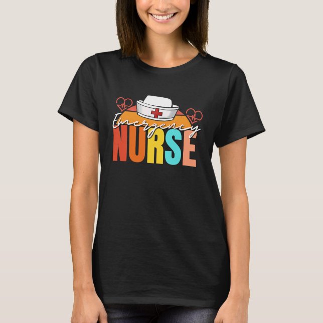 ER Emergency Nurse ER Nurse Ärztin T-Shirt (Vorderseite)