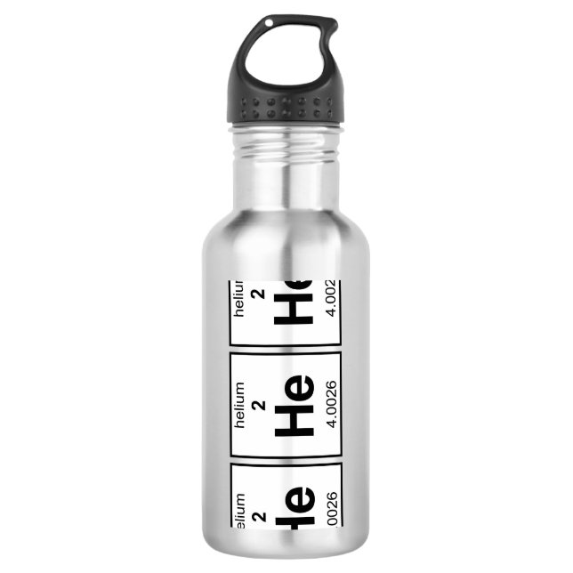 Er er er Periodensystem Edelstahlflasche (Vorderseite)