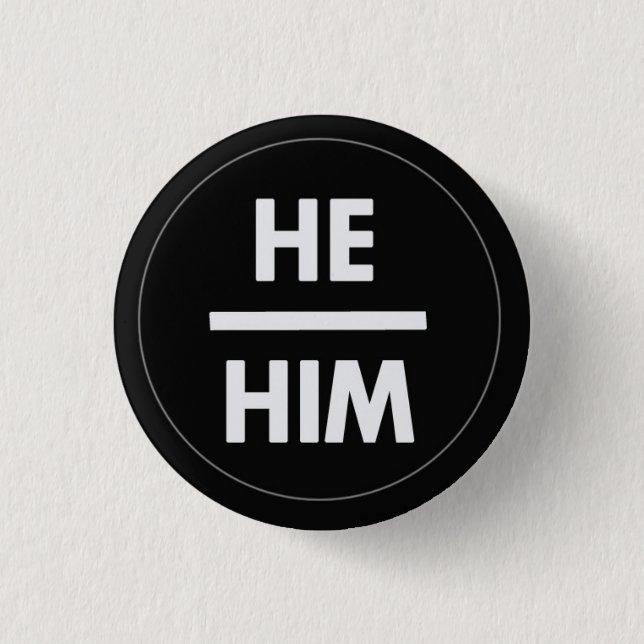 Er/Er Pronoun Button (Vorderseite)