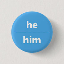 Er/er Pronoun Button, 1¼ Zoll Taste