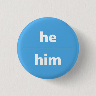 Er/er Pronoun Button, 1¼ Zoll Taste Button