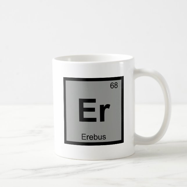 Er - Erebus Griechische Chemie - Periodisches Tabe Kaffeetasse (Rechts)