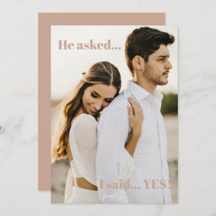 Er Fragte, ich sagte ja Engagement Partei Einladun Einladung