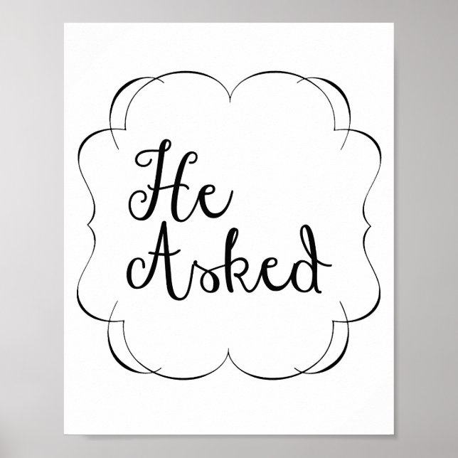 Er Fragte.. Poster (Vorne)