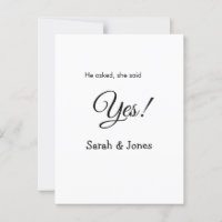 Er fragte, sie sagte ja Verlobung einfach minimal